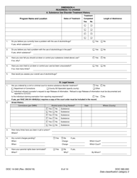 Form DOC14-040 Substance Use Disorder Assessment - Washington, Page 8