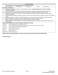 Form DOC14-040 Substance Use Disorder Assessment - Washington, Page 9