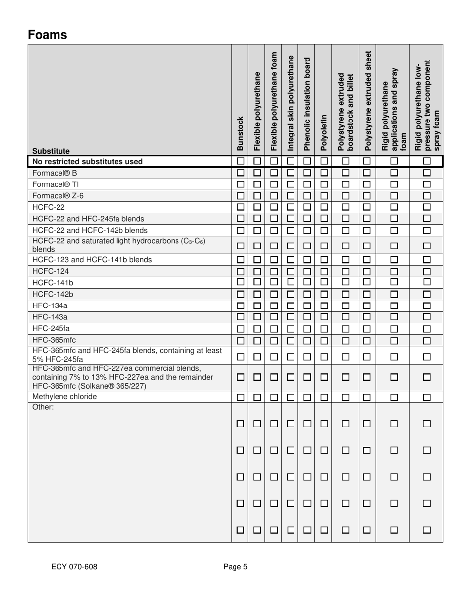 ECY Form 070-608 Washington Hfc Reduction Program: Product Manufacturer Notification - Washington, Page 7