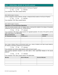 ECY Form 020-74 Voluntary Cleanup Program Application Form - Washington, Page 10