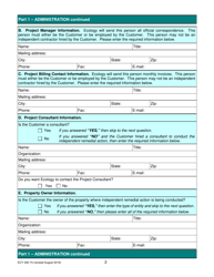 ECY Form 020-74 Voluntary Cleanup Program Application Form - Washington, Page 2