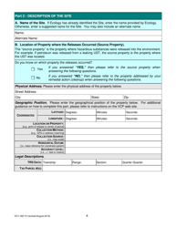 ECY Form 020-74 Voluntary Cleanup Program Application Form - Washington, Page 4
