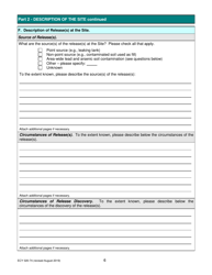 ECY Form 020-74 Voluntary Cleanup Program Application Form - Washington, Page 6