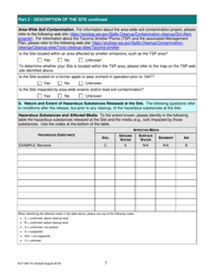 ECY Form 020-74 Voluntary Cleanup Program Application Form - Washington, Page 7