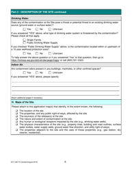 ECY Form 020-74 Voluntary Cleanup Program Application Form - Washington, Page 8
