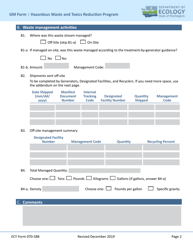 ECY Form 070-588 Generation and Management (Gm) Form - Washington, Page 2