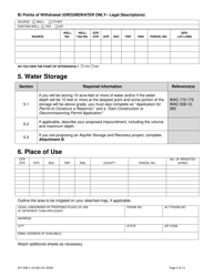 ECY Form 040-1-14 Application for a New Water Right Permit - Washington, Page 5