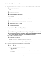 Form 01-07-045 Application for Coverage Under the Statewide General Permit for Biosolids Management - Washington, Page 9