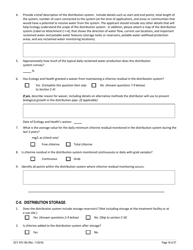 ECY Form 070-180 State Permit Application for the Generation, Distribution and Use of Reclaimed Water - Washington, Page 18