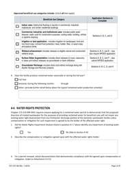 ECY Form 070-180 State Permit Application for the Generation, Distribution and Use of Reclaimed Water - Washington, Page 5