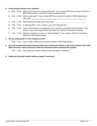 Forest Practices Aerial Chemical Application Form - Washington, Page 3