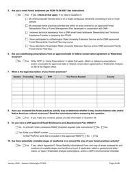 Forest Practices Application/Notification - Western Washington - Washington, Page 2