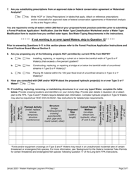 Long-Term Forest Practices Application Step 2 - Resource Protection Strategies - Western Washington - Washington, Page 2