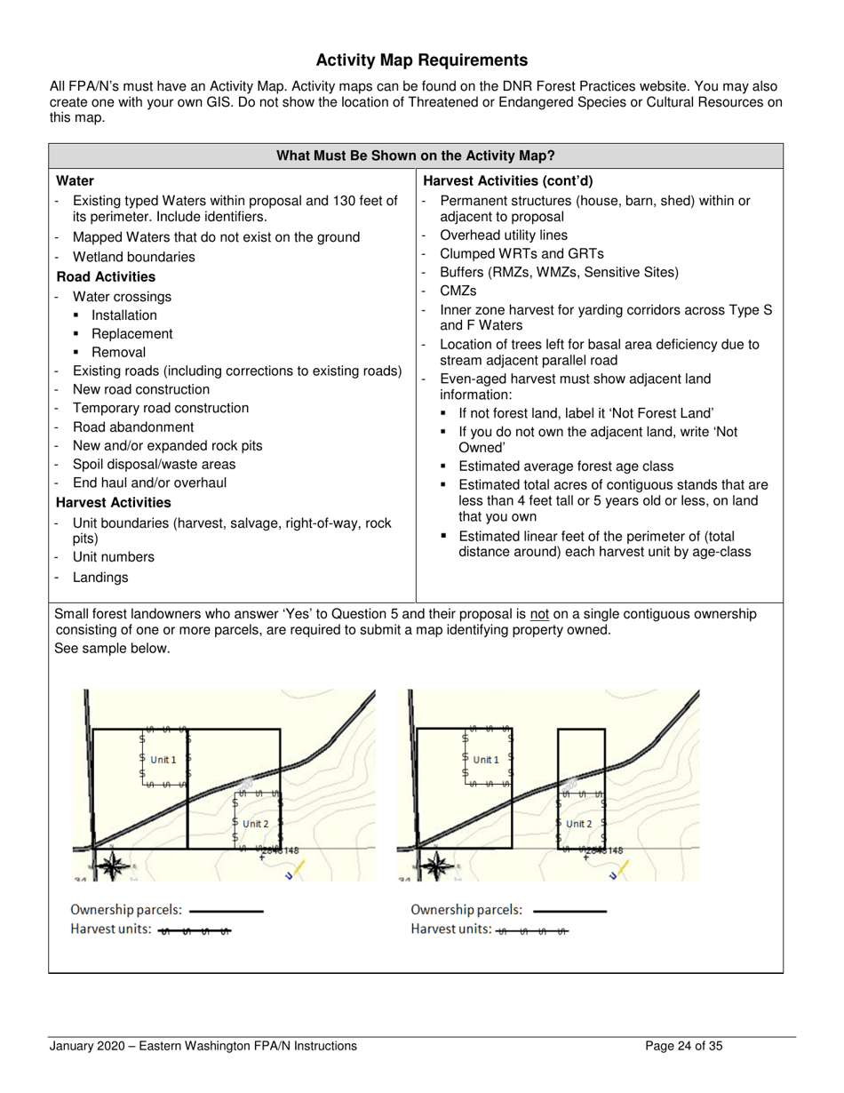 Forest Practices Application / Notification Instructions - Eastern Washington - Washington, Page 24