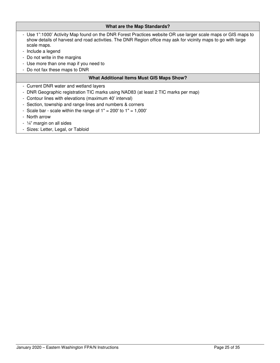 Forest Practices Application / Notification Instructions - Eastern Washington - Washington, Page 25
