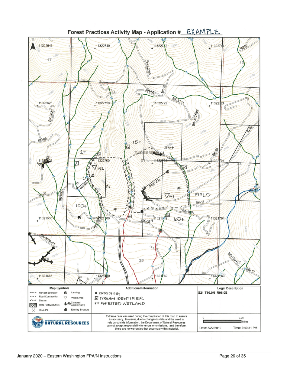 Forest Practices Application / Notification Instructions - Eastern Washington - Washington, Page 26