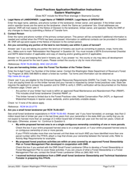 Forest Practices Application/Notification Instructions - Eastern Washington - Washington, Page 5