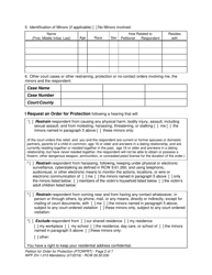 Form WPF DV-1.015 Petition for Order for Protection (Ptorprt) - Washington, Page 2
