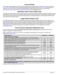 Instructions for Long-Term Forest Practices Application Instructions - Eastern Washington - Washington, Page 3
