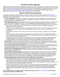 Instructions for Long-Term Forest Practices Application Instructions - Eastern Washington - Washington, Page 4