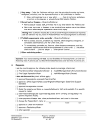 Form FL Divorce211 Response to Petition About a Marriage - Washington, Page 4