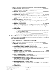 Form FL All Family140 Parenting Plan - Washington, Page 2