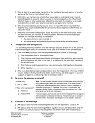 Form FL Divorce205 Petition to Invalidate (Annul) Marriage - Washington, Page 2