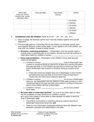 Form FL Divorce204 Petition for Legal Separation (Registered Domestic Partnership) - Washington, Page 4