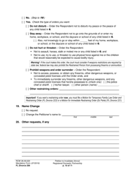 Form FL Divorce206 Petition to Invalidate (Annul) Registered Domestic Partnership - Washington, Page 10