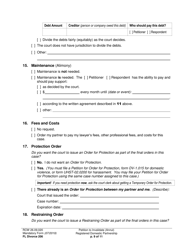 Form FL Divorce206 Petition to Invalidate (Annul) Registered Domestic Partnership - Washington, Page 9