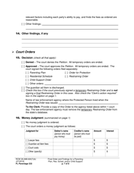 Form FL Parentage333 Final Order and Findings for a Parenting Plan, Residential Schedule and/or Child Support - Washington, Page 7