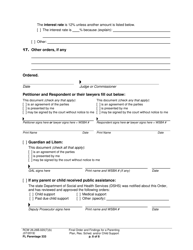 Form FL Parentage333 Final Order and Findings for a Parenting Plan, Residential Schedule and/or Child Support - Washington, Page 8