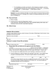 Form FL Parentage381 Petition to Stop Parentage Based on Sexual Assault - Washington, Page 7