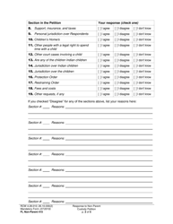 Form FL Non-Parent415 Response to Non-parent Custody Petition - Washington, Page 2