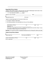 Form FL Non-Parent415 Response to Non-parent Custody Petition - Washington, Page 5