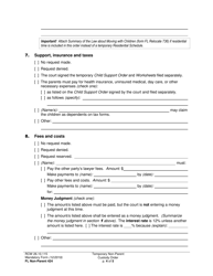 Form FL Non-Parent424 Temporary Non-parent Custody Order - Washington, Page 4