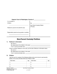 Form FL Non-Parent401 Non-parent Custody Petition - Washington