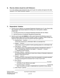 Form FL Non-Parent401 Non-parent Custody Petition - Washington, Page 3