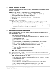 Form FL Non-Parent401 Non-parent Custody Petition - Washington, Page 4