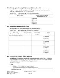 Form FL Non-Parent401 Non-parent Custody Petition - Washington, Page 6