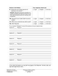 Form FL Modify502 Response to Petition to Modify Child Support Order - Washington, Page 2