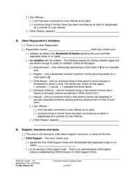 Form FL Non-Parent431 Final Non-parent Custody Order - Washington, Page 3