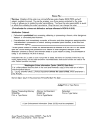 Form WPF CR84.0440 Sexual Assault Protection Order (Criminal/Felony) - Washington, Page 2