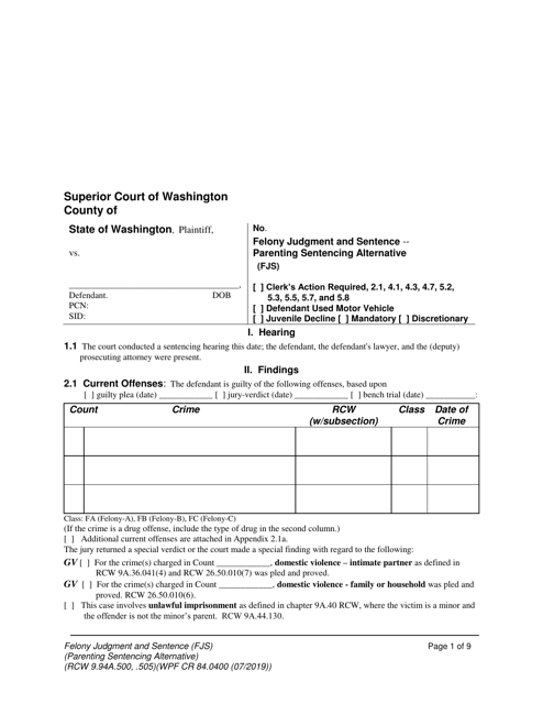 Form WPF CR84.0400 PSA  Printable Pdf