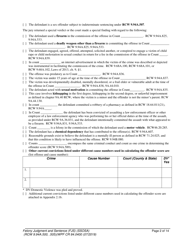 Form WPF CR84.0400 SOSA Felony Judgment and Sentence - Special Sex Offender Sentencing Alternative - Washington, Page 2
