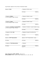 Form WPF JU03.0400 Order of Dependency (Orod) - Washington, Page 10