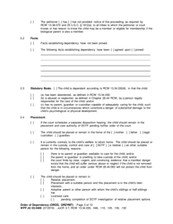 Form WPF JU03.0400 Order of Dependency (Orod) - Washington, Page 3