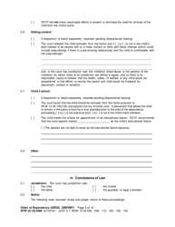 Form WPF JU03.0400 Order of Dependency (Orod) - Washington, Page 5