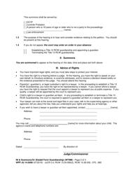 Form WPF JU14.0200 Notice and Summons (Ntsm) - Washington, Page 2