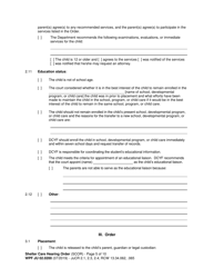 Form WPF JU02.0200 Shelter Care Hearing Order (Scor) - Washington, Page 5